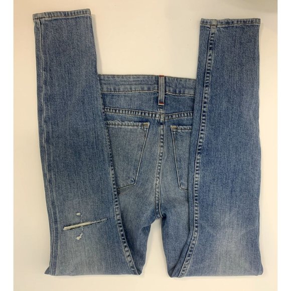 Alice + Olivia AO LA Good Mid Rise Exposed Button Ankle Jeans Size 25 - Picture 5 of 10